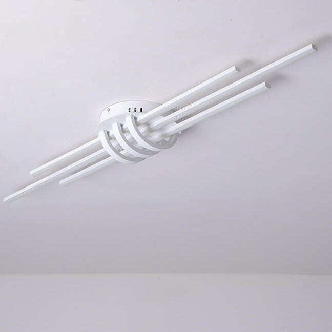 Minimalist Long LED Flush Mount Light