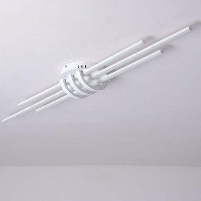 Minimalist Long LED Flush Mount Light