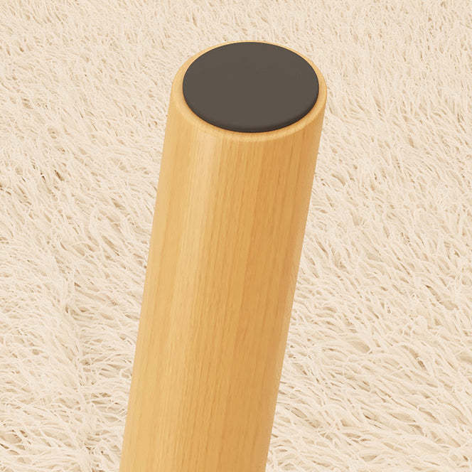 Minimalist Square Linen Solid Wood Chair