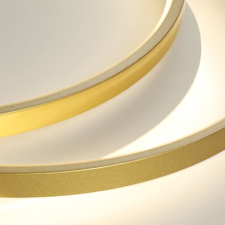 Nordic Luxury Circle Aluminum LED Flush Mount Light