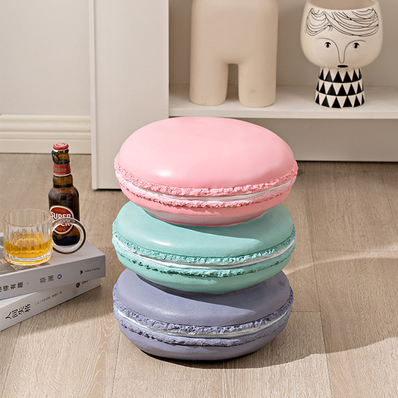 Contemporary Resin Donut Ice Cream Cylindrical Chair