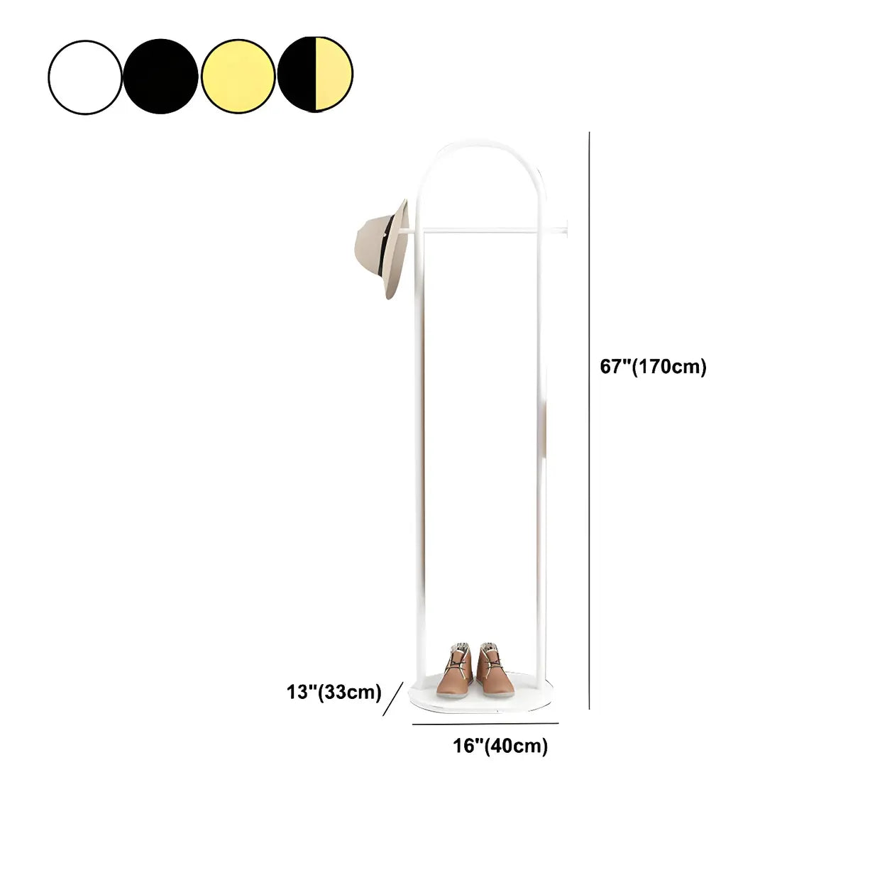 Arch Freestanding Coat Rack with Shelf