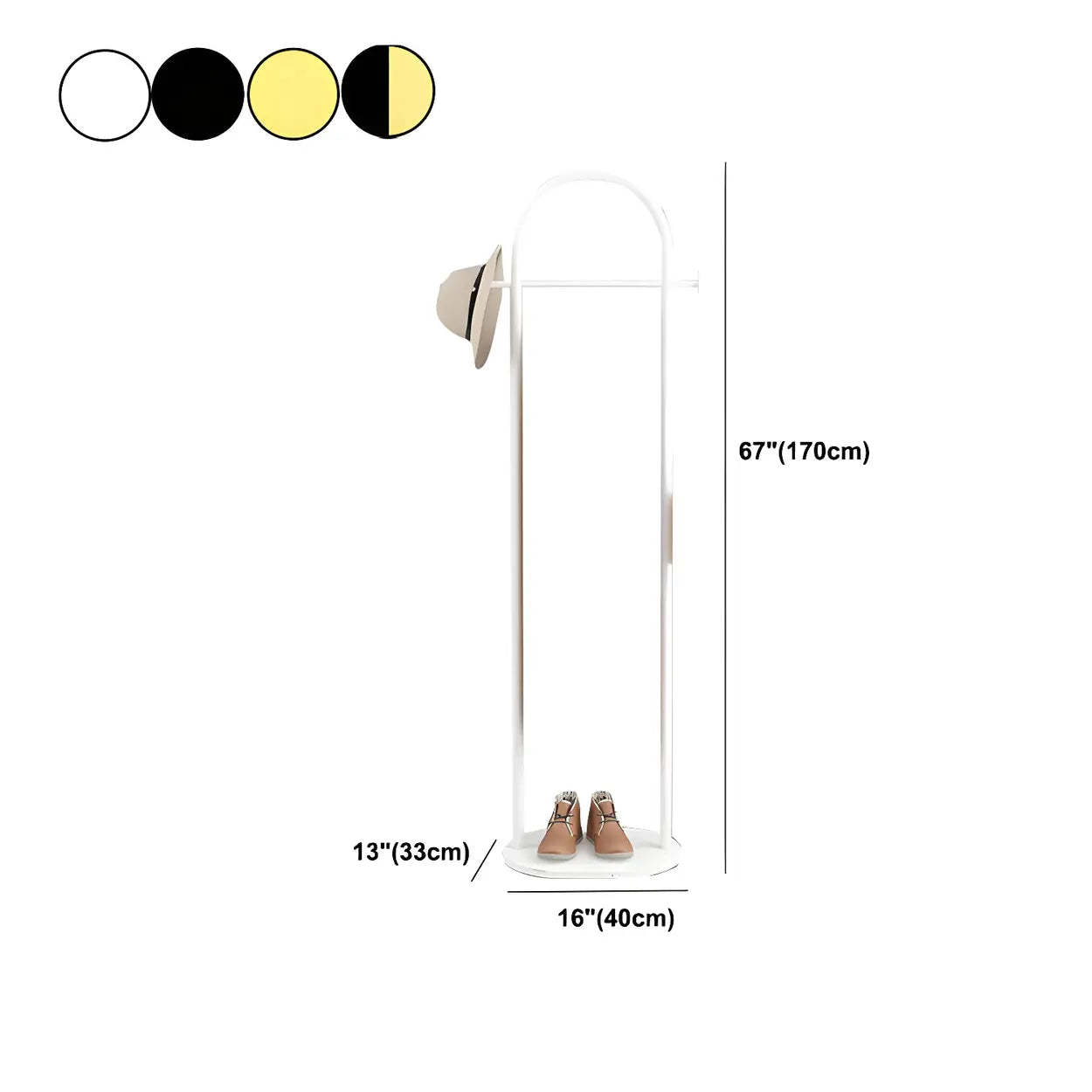 Arch Freestanding Coat Rack with Shelf