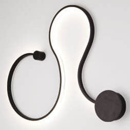 Modern Aluminum Snake Curved LED Sconce