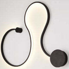 Modern Aluminum Snake Curved LED Sconce