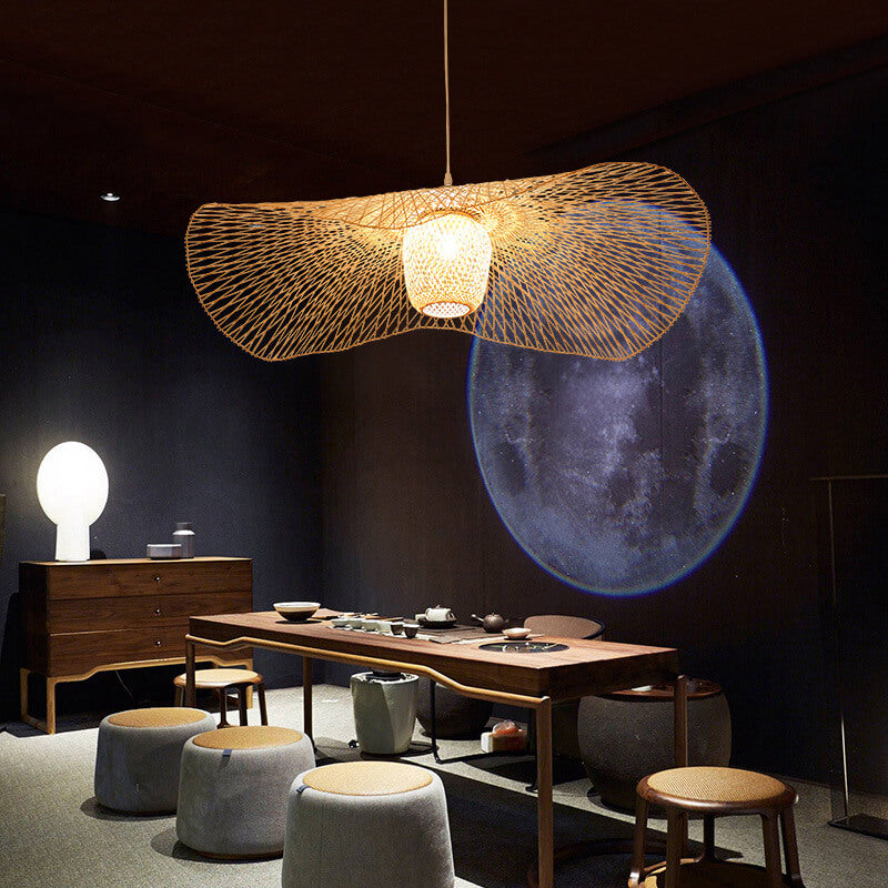 Bamboo Weaving Japanese Pendant Light