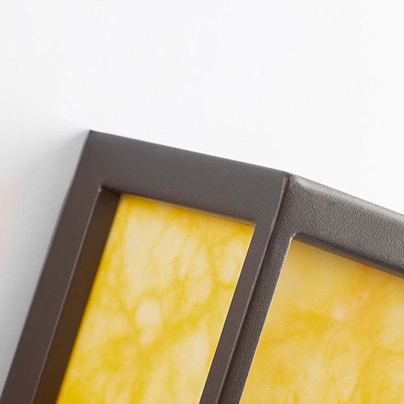 Chinese Stainless Steel Faux Marble Cubic LED Wall Sconce