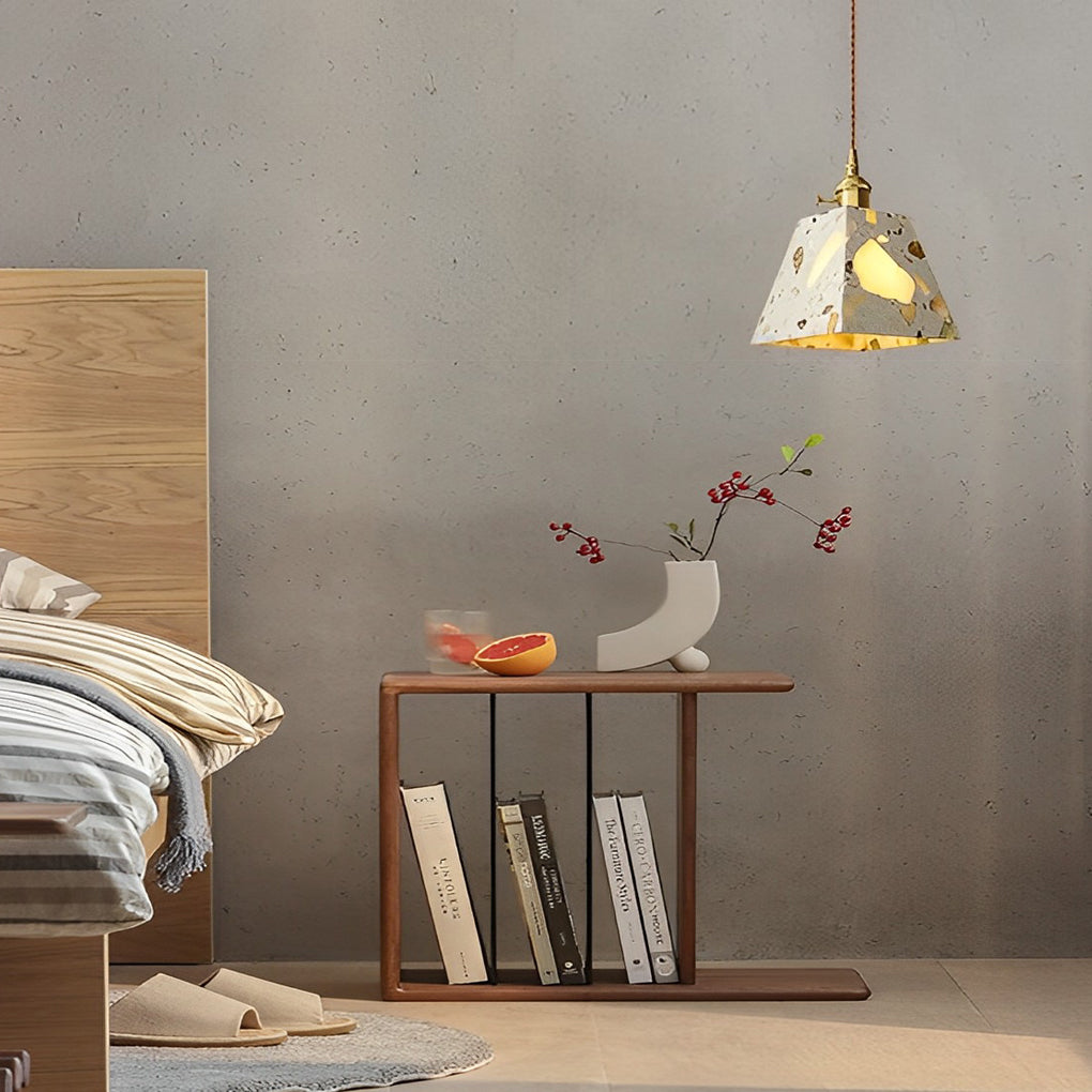 Retro Terrazzo Concrete Nordic LED Chandelier