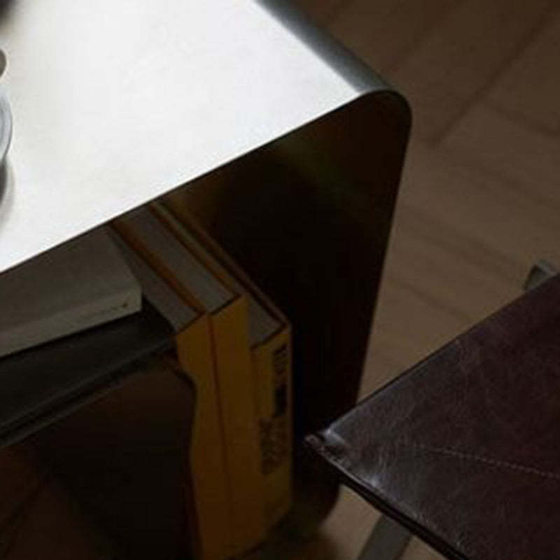 Minimalist Curved Steel Side Table