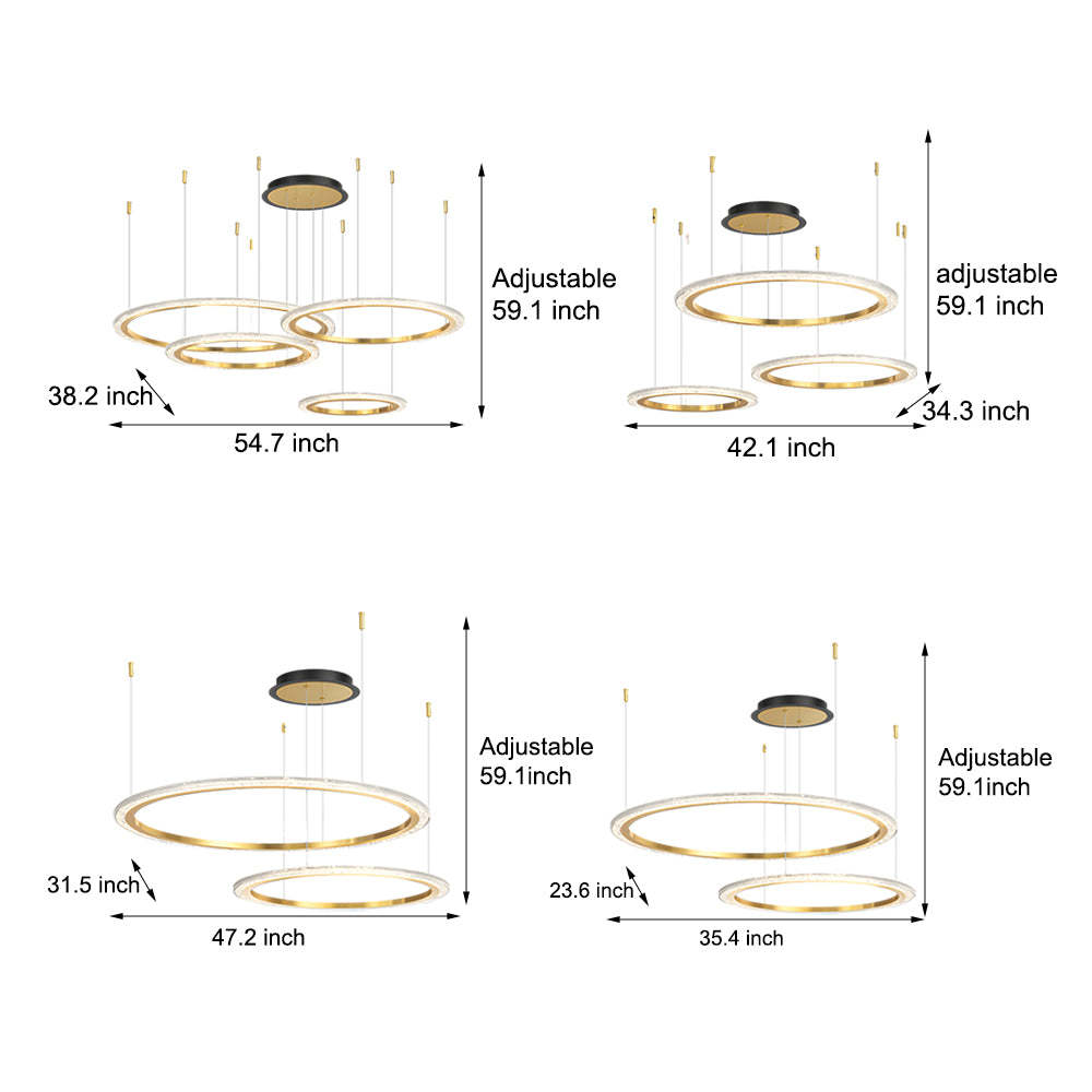 Circular Ring Dimmable Nordic Ceiling Light