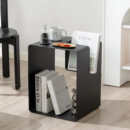 Minimalist Rectangular Cubic Iron End Table