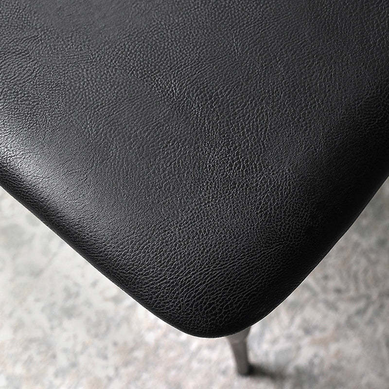 Nordic Cowl Curved Leather Wood Dining Chair