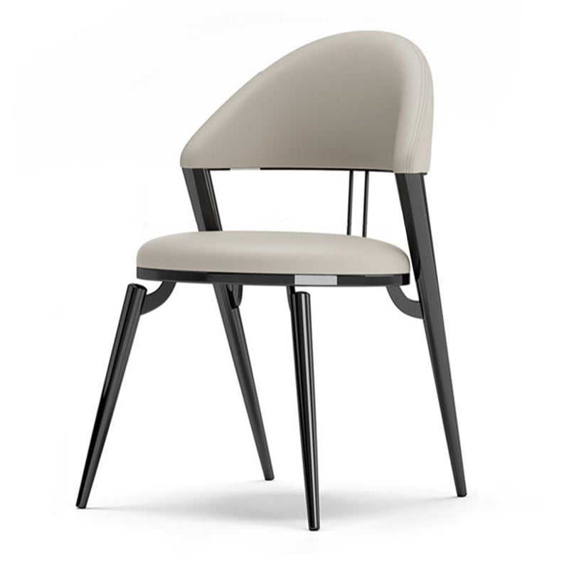 Modern Cushion Lambswool Titanium Dining Chair