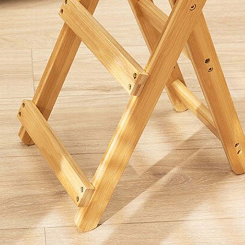 Minimalist Round Bamboo Bar Stool