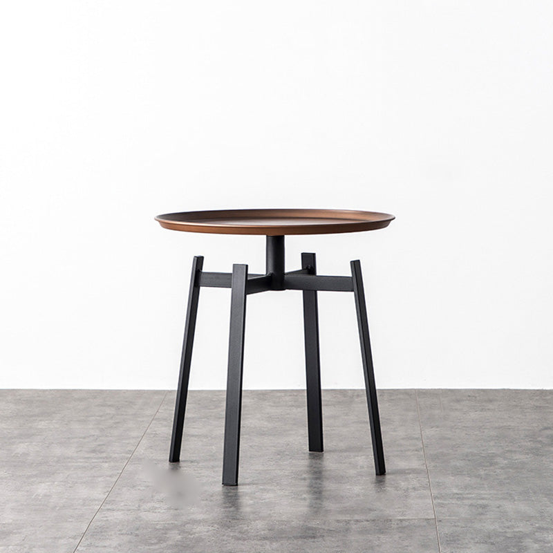 Minimalist Round Iron 4-Leg Coffee Table