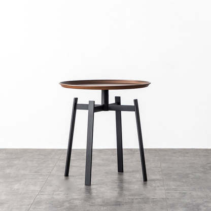 Minimalist Round Iron 4-Leg Coffee Table