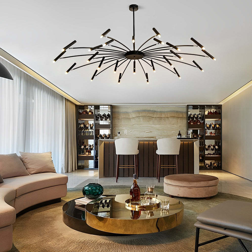 Irregular 3D Stainless Steel Ball Postmodern Pendant