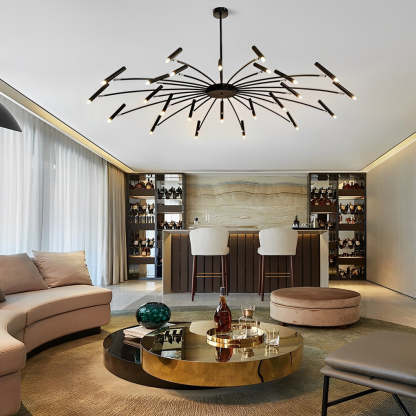 Irregular 3D Stainless Steel Ball Postmodern Pendant