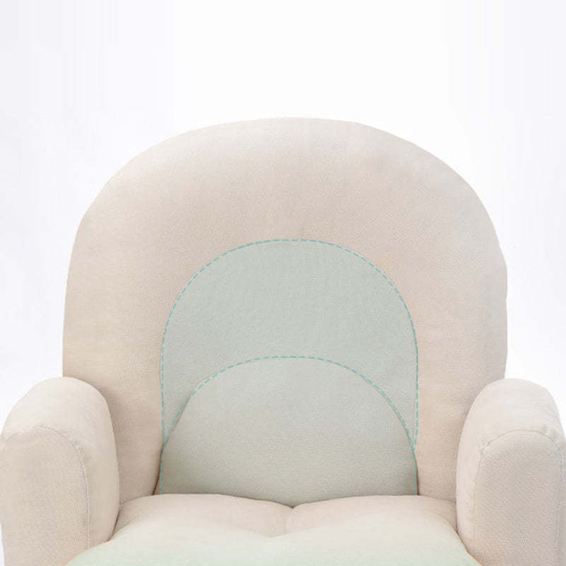 Scandinavian Curved Nylon Desk Armchair — Pink
