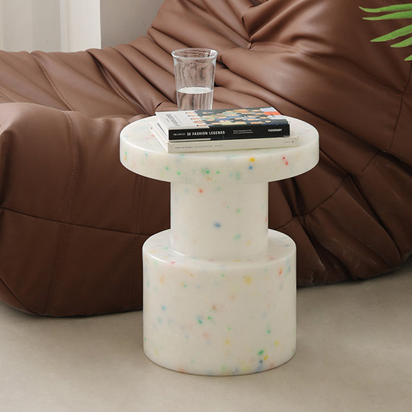 Scandinavian Round End Table