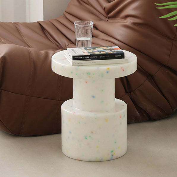 Scandinavian Round End Table
