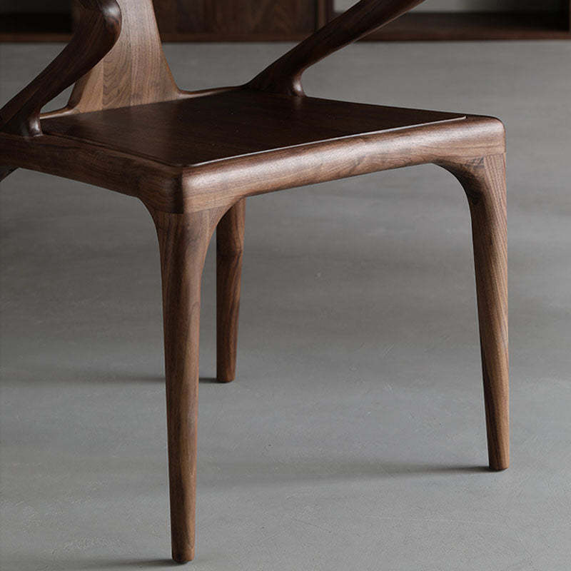 Scandinavian Bent Upholstered Wood Dining Chair