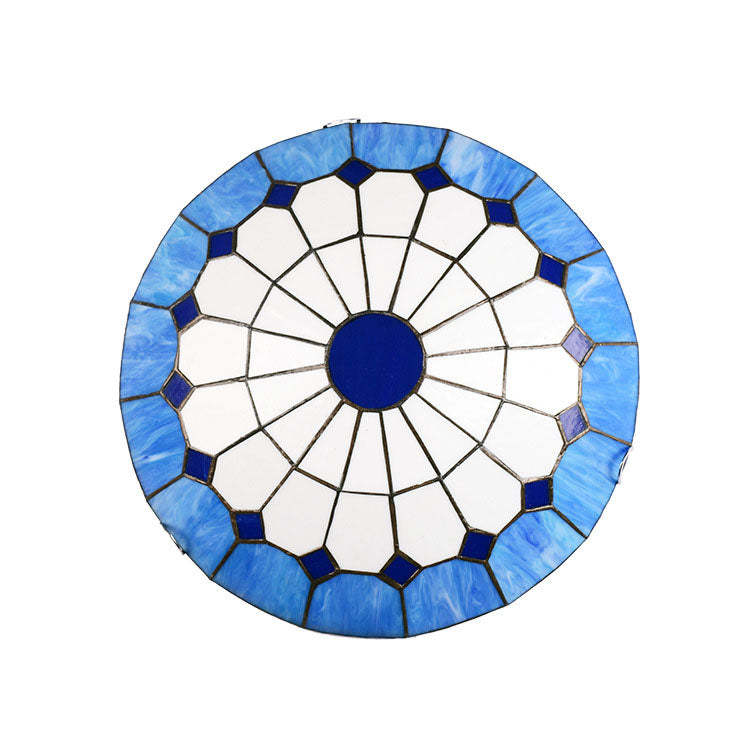 Traditional Tiffany Mediterranean Stained Dome