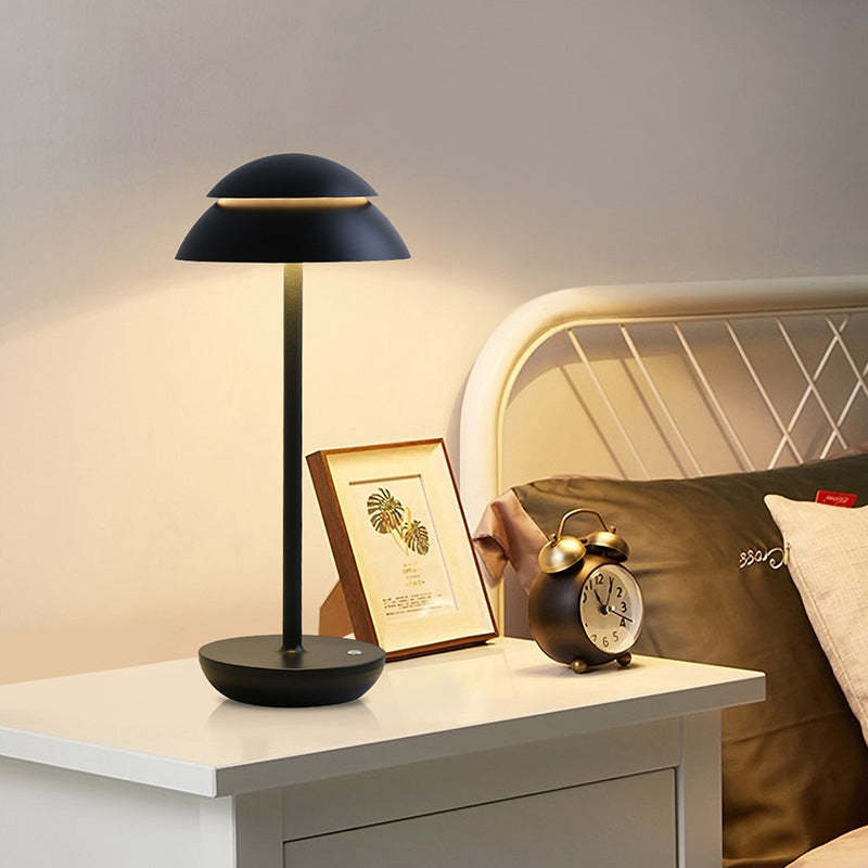 Modern Double-Dome Touch LED Accent Lamp