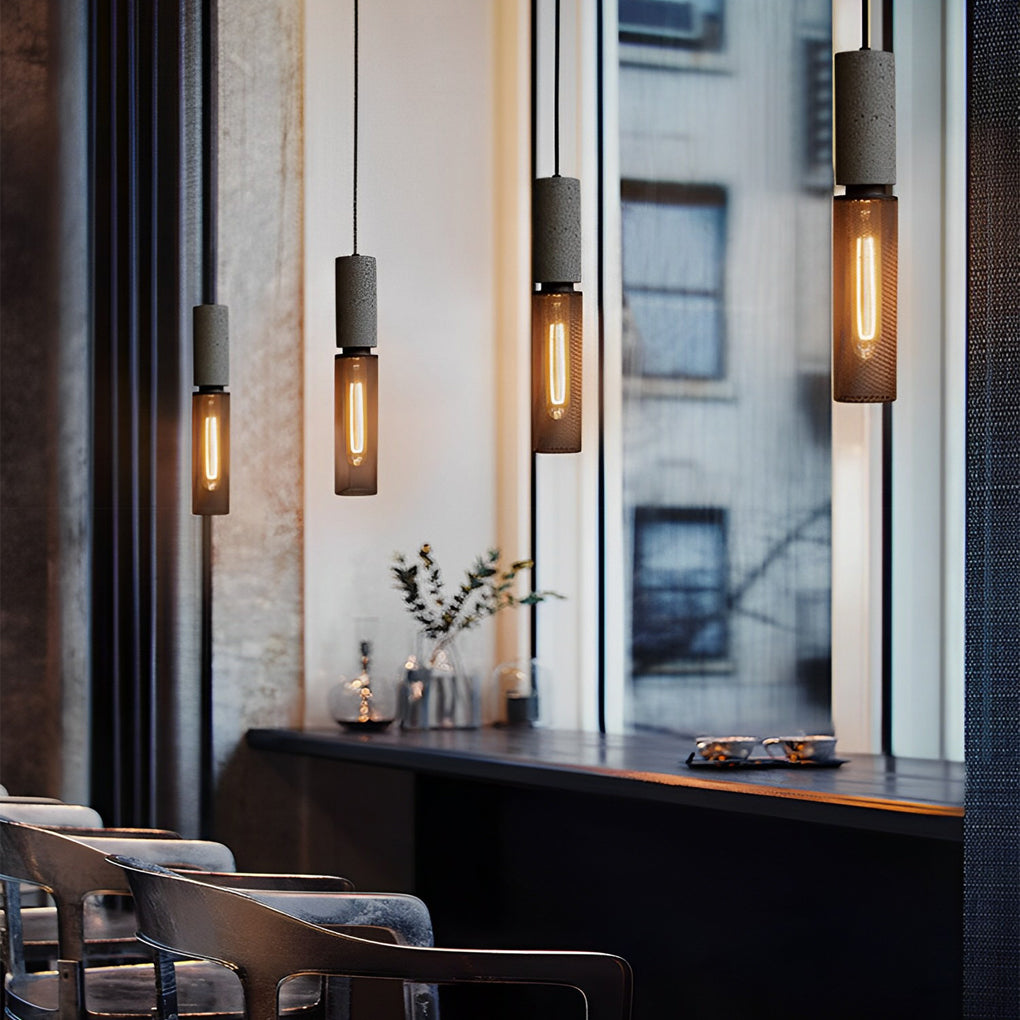 Metal Mesh Black Industrial Pendant Chandelier