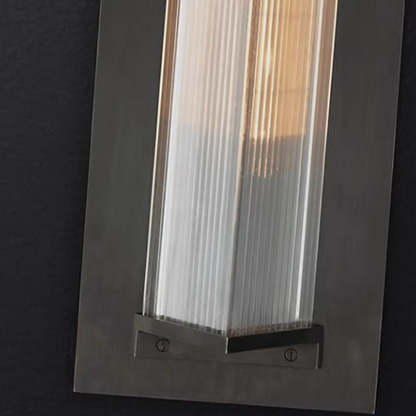 Modern Solar Stainless Steel Glass Prism Wall Sconce