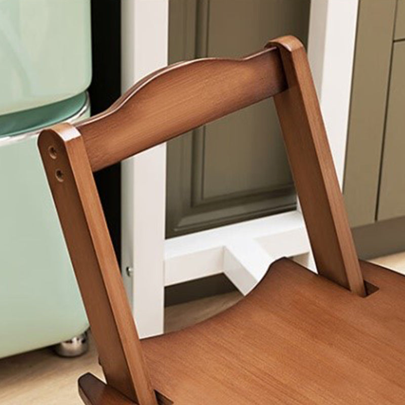 Minimalist Round Bamboo Bar Stool