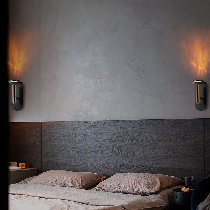 Industrial Flame Light Shadow Rotatable LED Wall Sconce