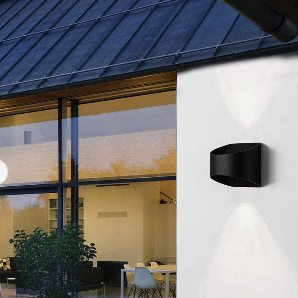 Unique Up and Down Lighting LED Waterproof Modern Exterior Wall Lights-Lighom