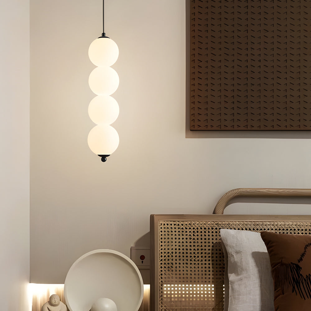 Modern Round Vertical Ball Dimmable LED Pendant Chandelier