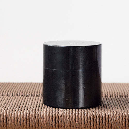 Minimalist Round Wood Metal End Table