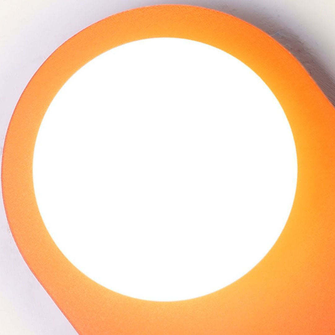 Nordic Minimalist Glass Orange Ring Sconce