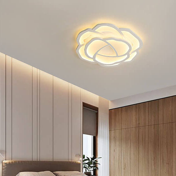 Modern Rose LED Flush Mount Light