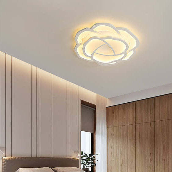 Modern Rose LED Flush Mount Light