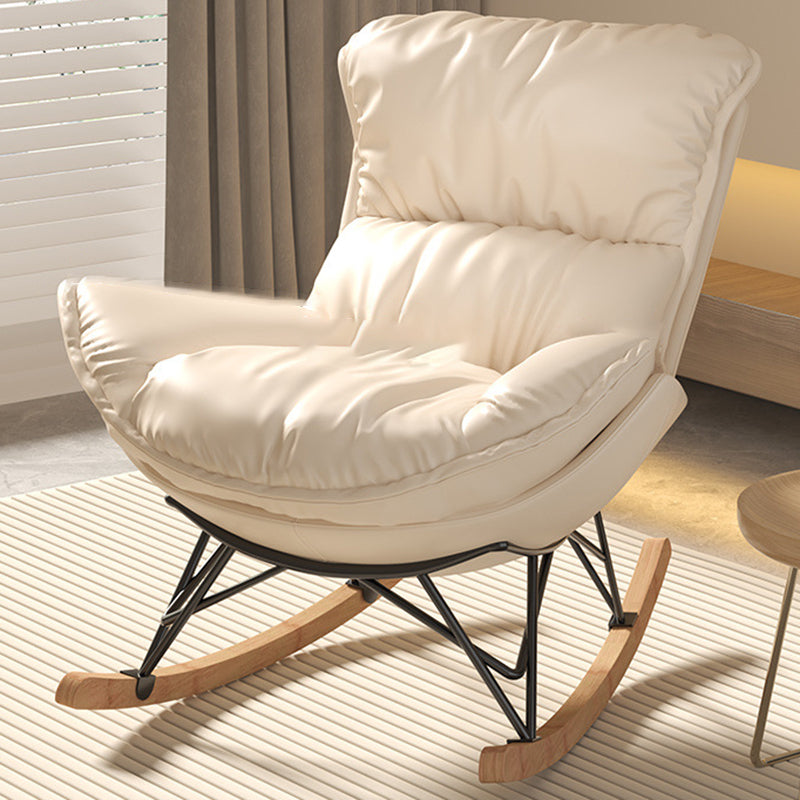 Contemporary Fabric Upholstered Rocking Chair