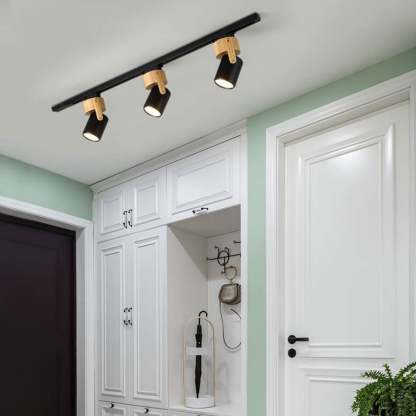 Nordic Minimalist Track Spotlight 1/3-Light Flush Mount