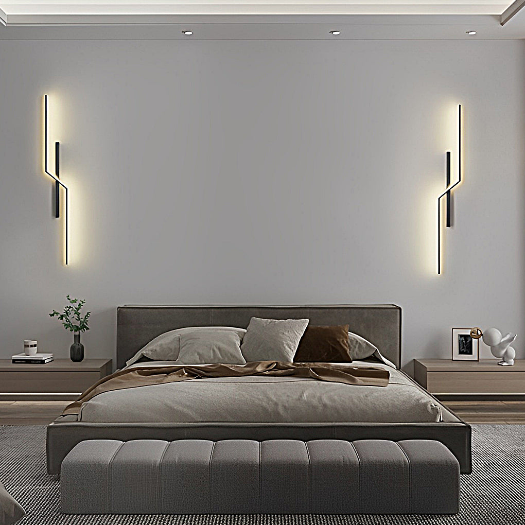 Lines Creative LED Modern Minimalist Wall Lamp Decorative Wall Sconces Lighting-Lighom