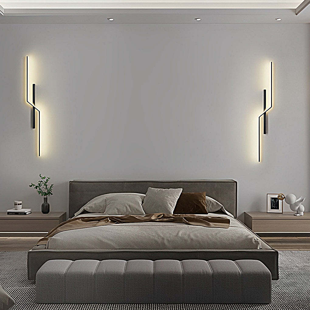 Lines Creative LED Modern Minimalist Wall Lamp Decorative Wall Sconces Lighting-Lighom