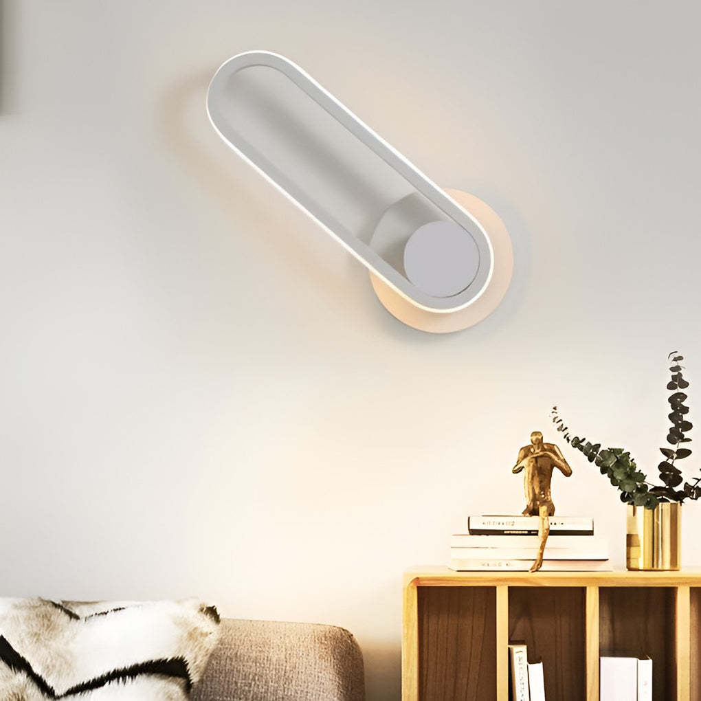 330° Rotatable Rounded Rectangular LED Nordic Wall Lamp Wall Sconce Lighting-Lighom