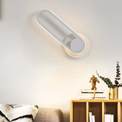 330° Rotatable Rounded Rectangular LED Nordic Wall Lamp Wall Sconce Lighting-Lighom
