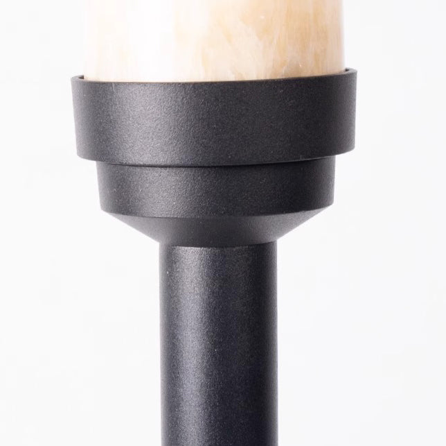 Minimalist Umbrella Aluminum Marble LED Outdoor Light