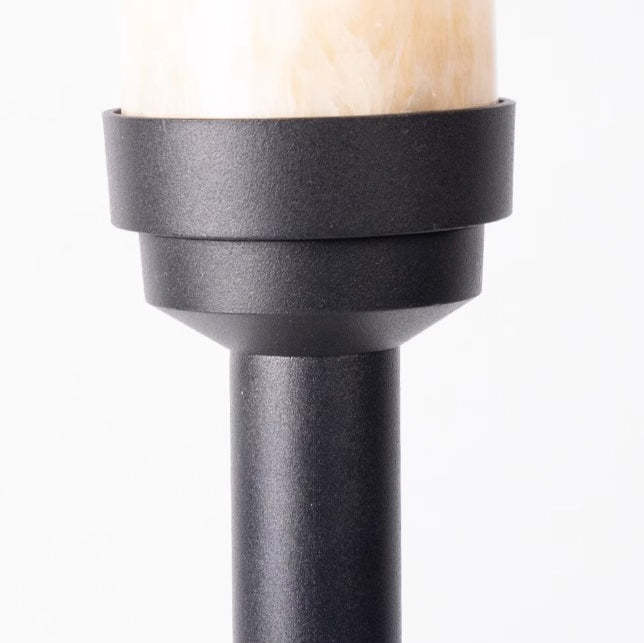 Minimalist Umbrella Aluminum Marble LED Outdoor Light