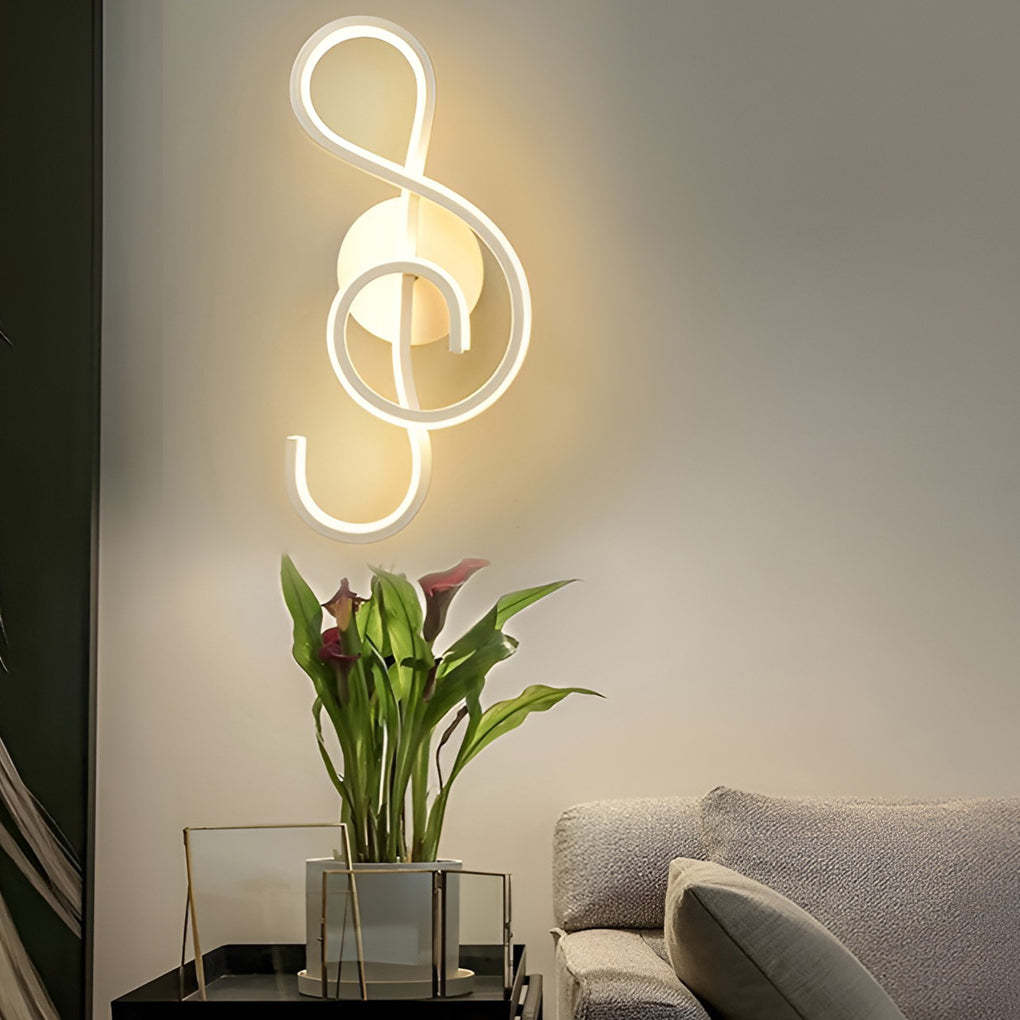 Musical Note LED Modern Wall Sconce