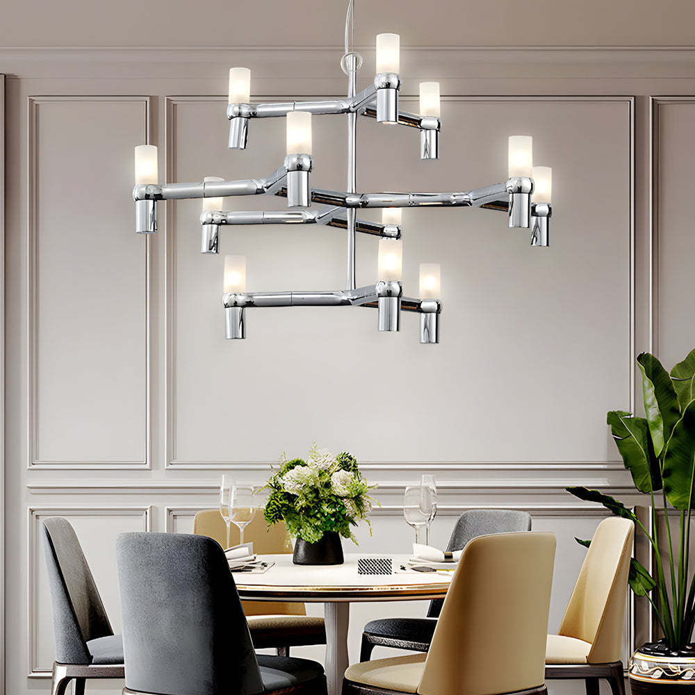 Metal Geometric LED Designer Nordic Chandelier