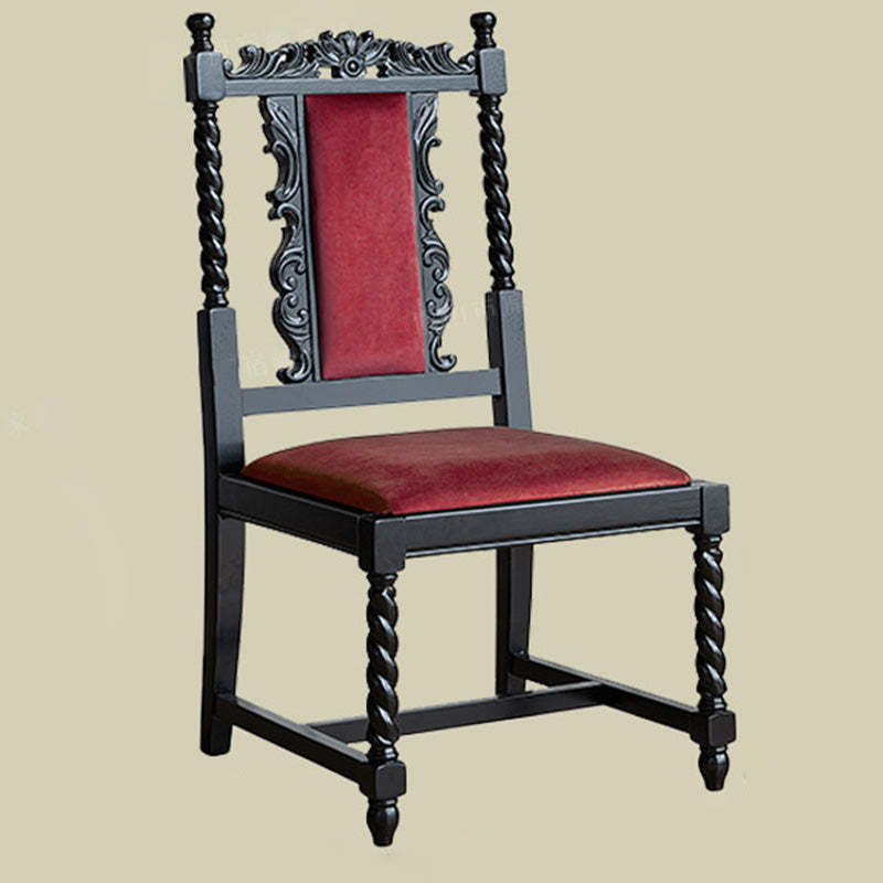 Vintage Curved Wood Dining Chair