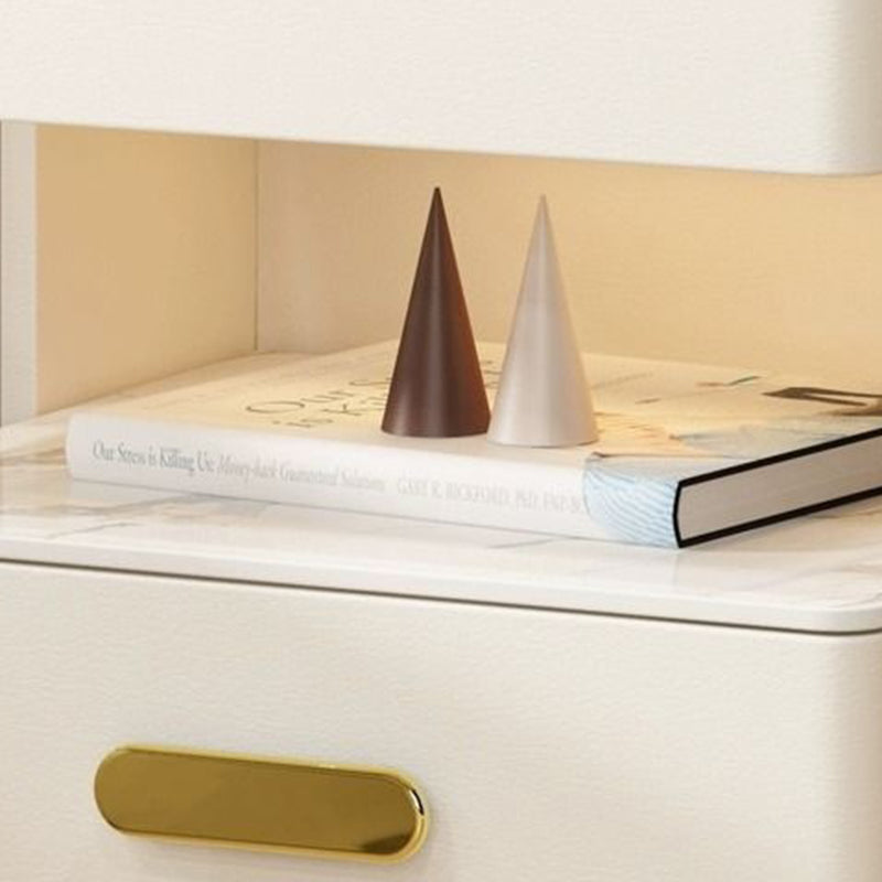Contemporary Rock Nightstand 2-Drawer